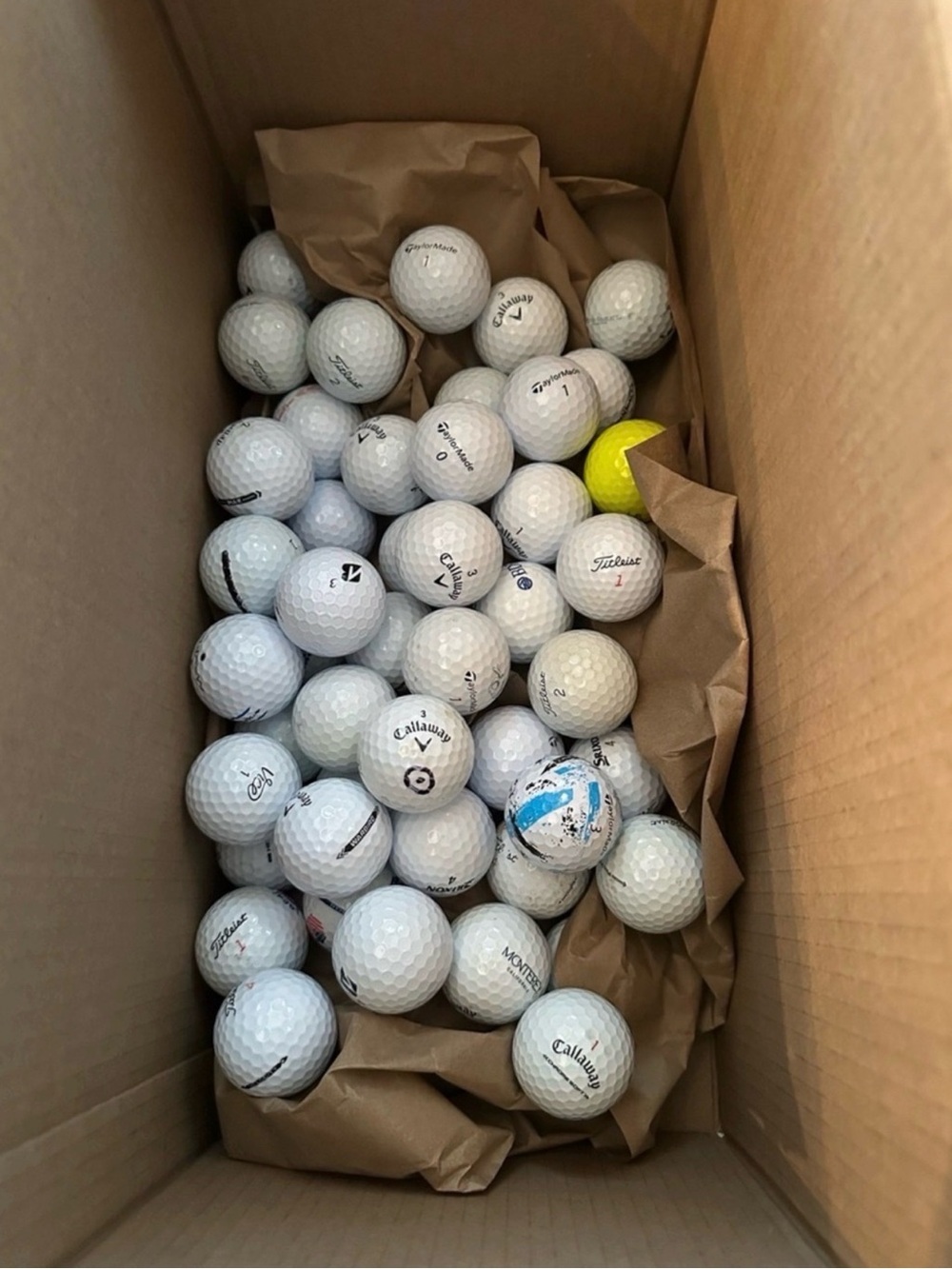 40 Mixed Golf Balls Box